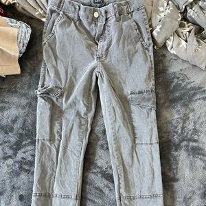 Gray cargo pants